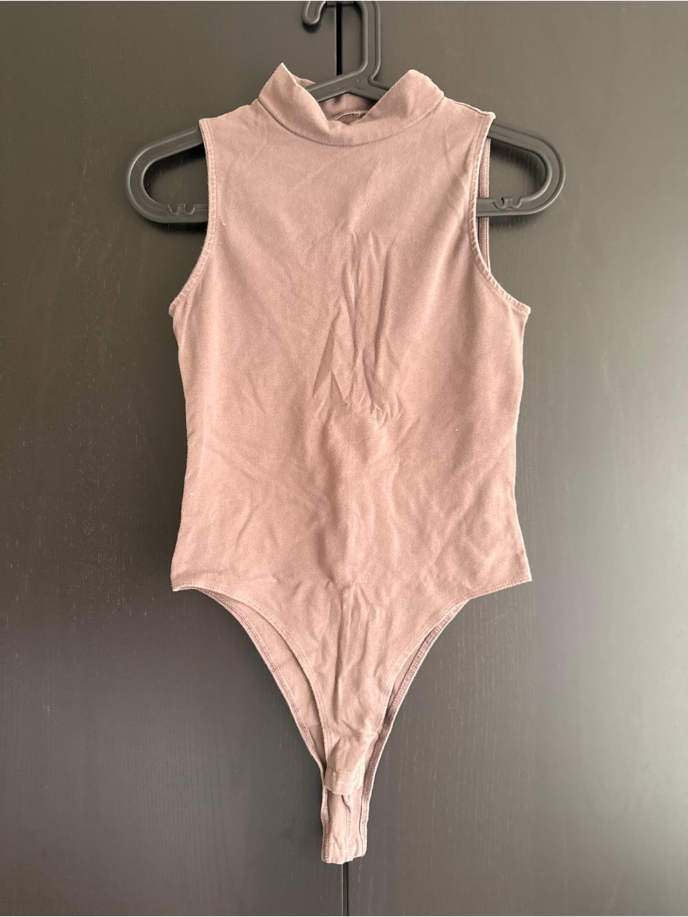a new day Mauve Pink Mock Neck Sleeveless Bodysuit